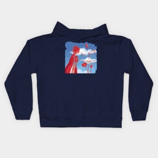 red cloud Kids Hoodie